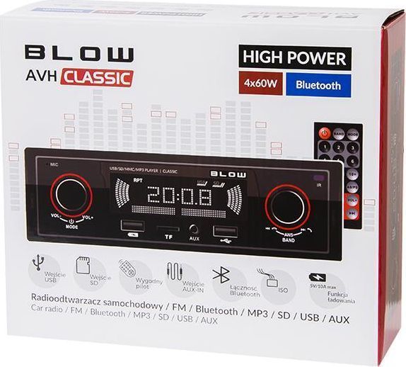 Бездискова MP3-магнітола Blow Classic (78-287#) 565468 фото