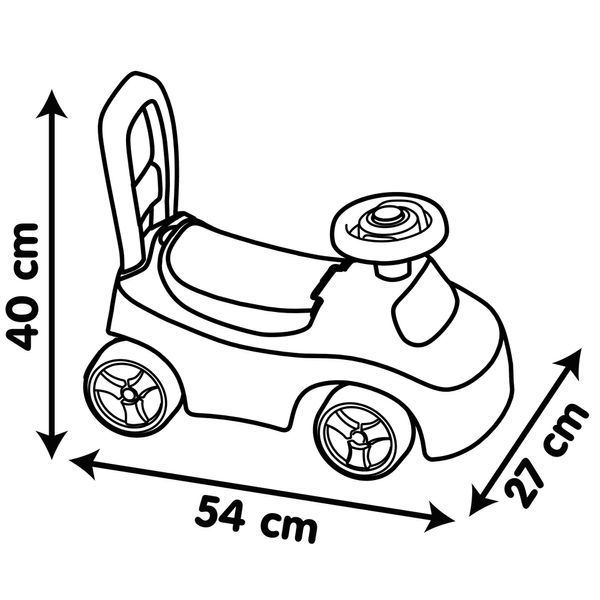 Дитяча каталка Smoby Чудомобіль рожевий (720542) 643969 фото