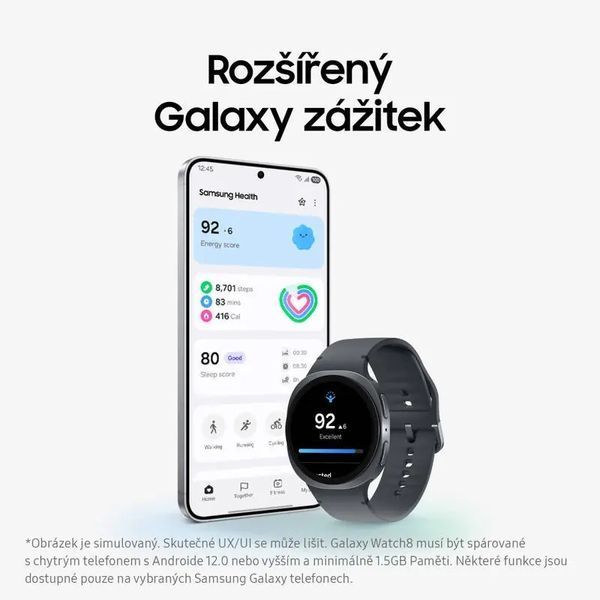 Смарт-годинник Samsung Galaxy Watch8 40 mm Graphite (SM-L320NDAA) 612722ua фото