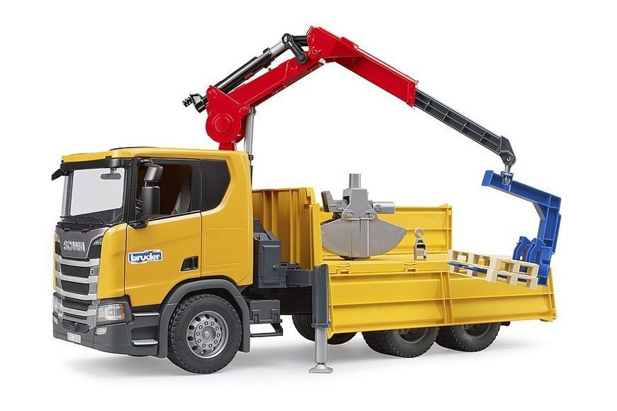 Масштабна модель Bruder Scania Super 560R з краном-маніпулятором та аксесуарами (03551) 643925 фото