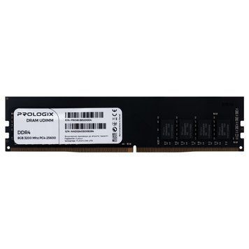 Память для настольных компьютеров Prologix 8 GB DDR4 3200 MHz (PRO8GB3200D4) 579688ua фото