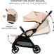 Прогулянкова коляска KinderKraft Apino Dune Beige (KSAPIN00BEG0000) 643766 фото 8