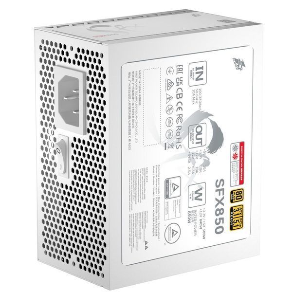 Блок питания 1Stplayer PS-850SFX White (SFX-GLD-850-WH-EU) 622598ua фото