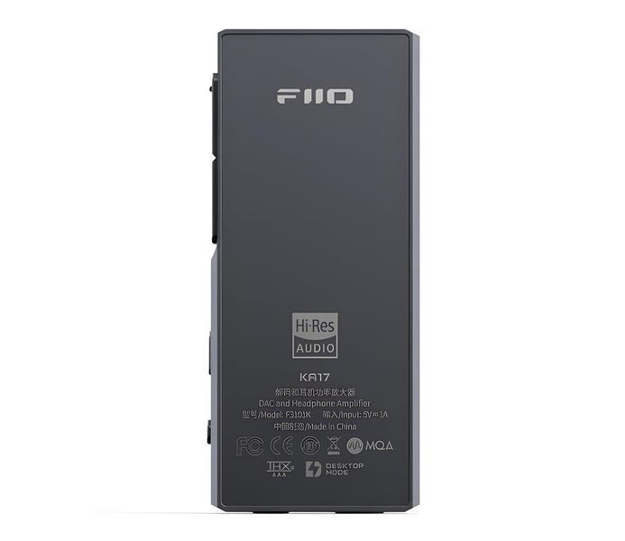 ЦАП з підсилювачем для навушників FiiO KA17 Black 530069 фото