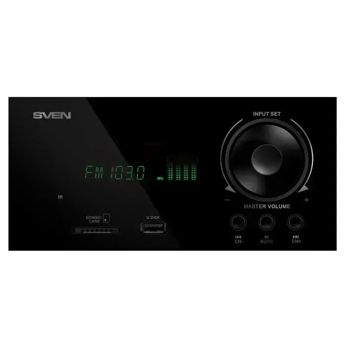 Акустична система 5.1 SVEN HT-210, 125 Вт, Bluetooth, USB, SD, FM-радіо, оптичний і коаксіальний входи, пульт ДК
