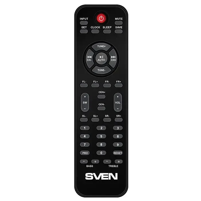 Акустична система 5.1 SVEN HT-210, 125 Вт, Bluetooth, USB, SD, FM-радіо, оптичний і коаксіальний входи, пульт ДК