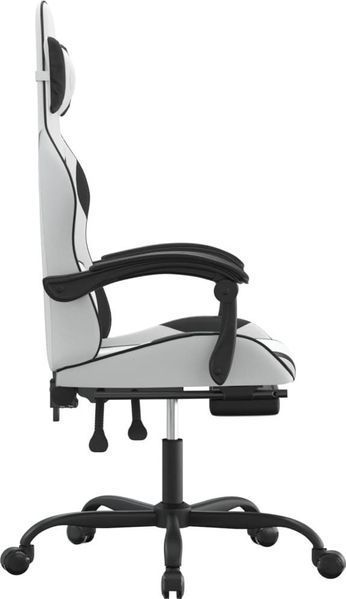 Компьютерное кресло для геймера VidaXL White-Black (349589) 546356 фото