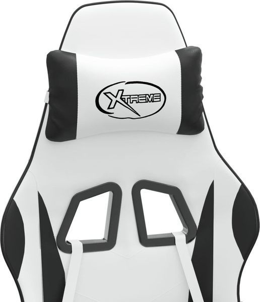 Компьютерное кресло для геймера VidaXL White-Black (349589) 546356 фото