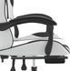 Компьютерное кресло для геймера VidaXL White-Black (349589) 546356 фото 8