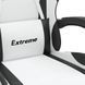 Компьютерное кресло для геймера VidaXL White-Black (349589) 546356 фото 7