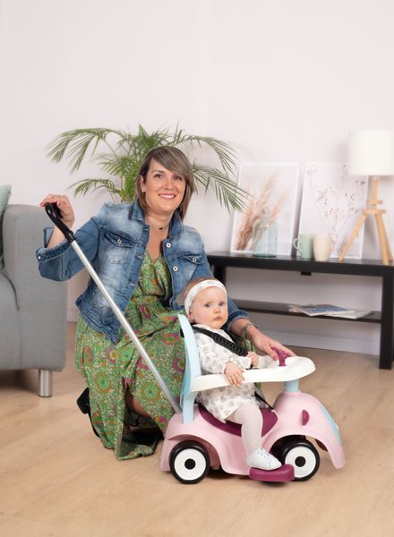Каталка с родительской ручкой Smoby Pink (720305) 643967 фото