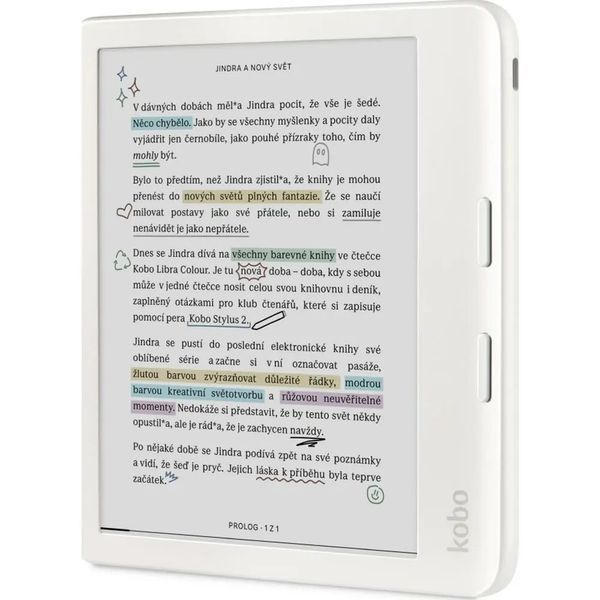 Електронна книга Kobo Libra Color White (N428-KU-WH-K-CK) 585797 фото