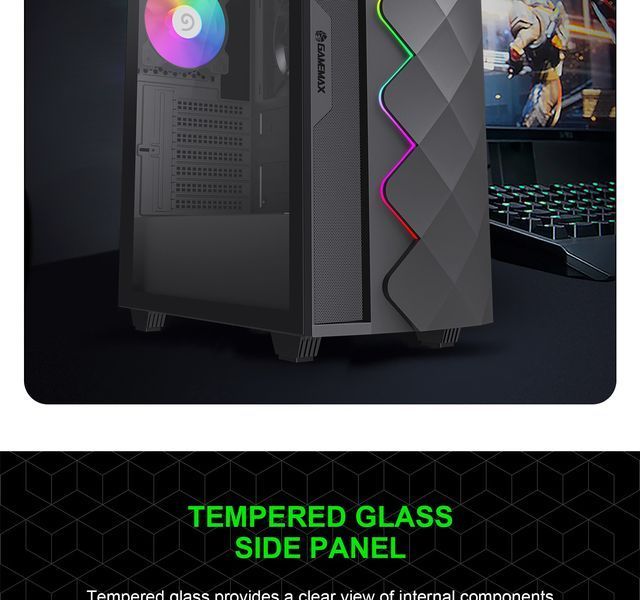 Корпус GameMax Diamond CP Black 628298ua фото