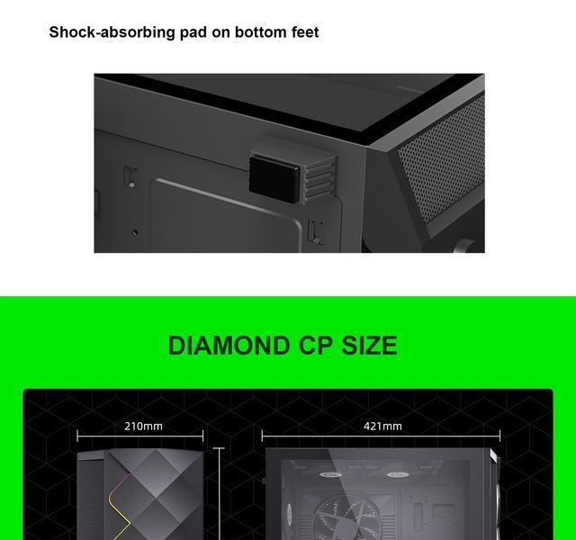 Корпус GameMax Diamond CP Black 628298ua фото
