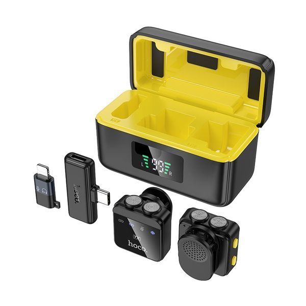 Мікрофонна радіосистема для сматрфону Hoco L17 Dual-mic magnetic 627209ua фото