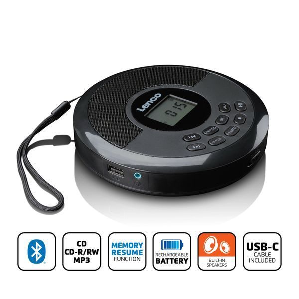 MP3-плеєр Lenco CD-340BK 616167 фото