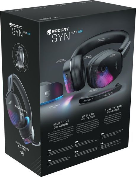 Комп'ютерна гарнітура Roccat Syn Max Air Black 460762ua фото