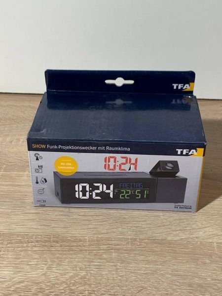 Настільний годинник з будильником TFA 60501401 10001237 фото