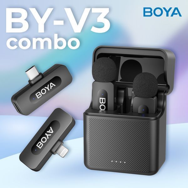 Мікрофонна радіосистема для смартфона Boya BY-V3 Combo 623208ua фото