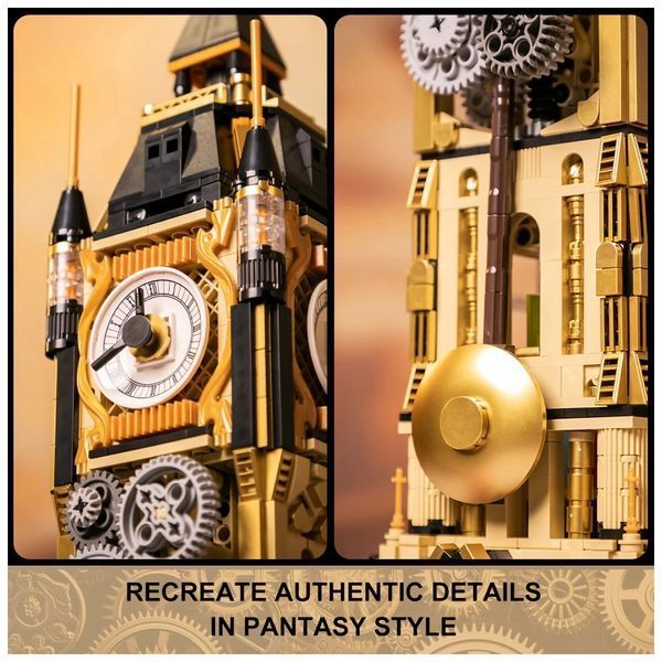 Блоковий конструктор Pantasy Original - Steampunk Парк Годинникова вежа в стилі стімпанк (85008) 640621ua фото