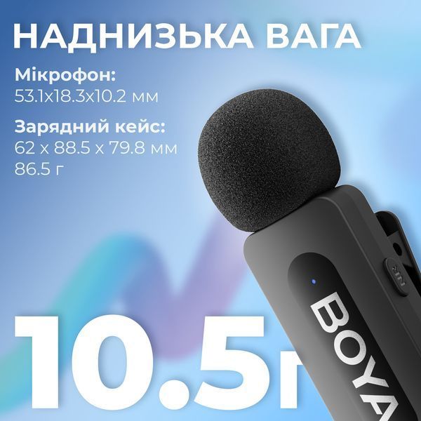 Мікрофонна радіосистема для смартфона Boya BY-V3 Combo 623208ua фото