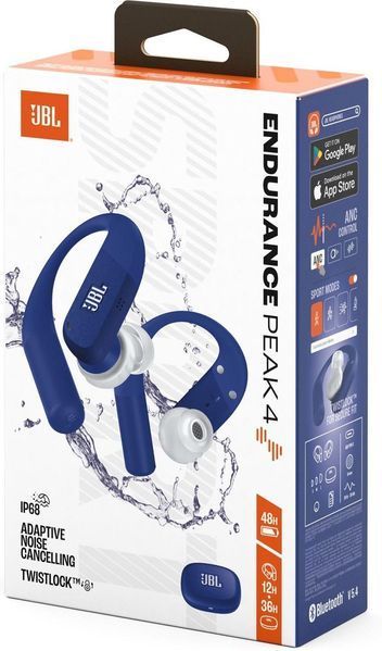 Навушники TWS JBL Endurance Peak 4 Blue (JBLENDUPEAK4BLU) 646235 фото