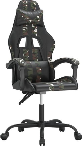 Компьютерное кресло для геймера VidaXL Black-Moro (349530) 546217 фото