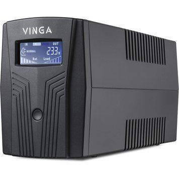 Линейно-интерактивный ИБП Vinga LCD 800VA USB plastic case (VPC-800PU) 641054ua фото