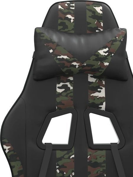 Компьютерное кресло для геймера VidaXL Black-Moro (349530) 546217 фото