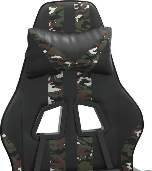 Компьютерное кресло для геймера VidaXL Black-Moro (349530) 546217 фото