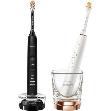 Набор из 2-х электрических зубных щеток Philips Sonicare DiamondClean 9000 Pink&Black HX9914/69 579171 фото