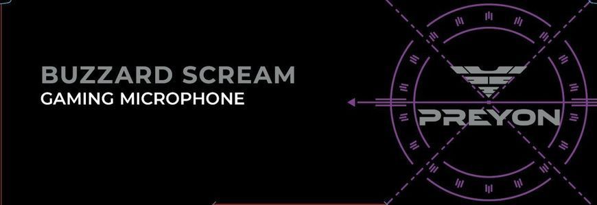 Микрофон для ПК/ для стриминга, подкастов Preyon Buzzard Scream (PBS43B) 551859 фото