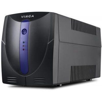 Линейно-интерактивный ИБП Vinga LED 1200VA plastic case (VPE-1200P) 641057ua фото