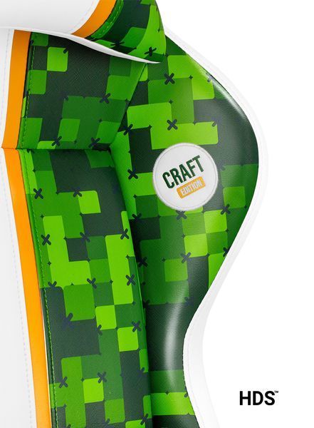 Компьютерное кресло для геймера Diablo Chairs X-ONE Craft (L) White/Green 329552 фото