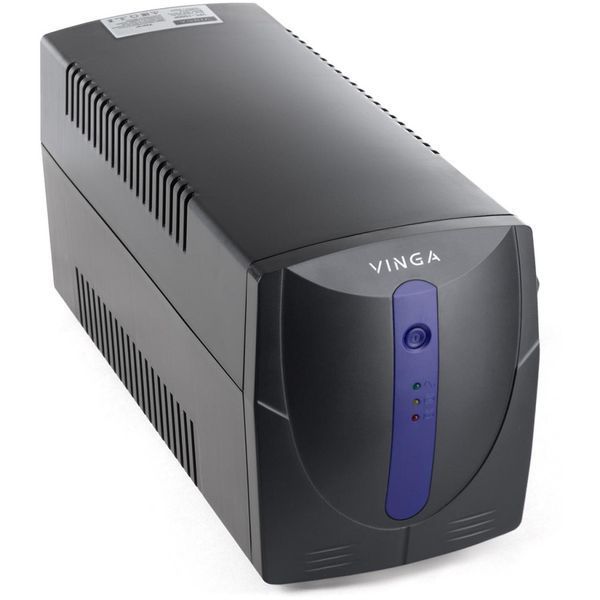 Линейно-интерактивный ИБП Vinga LED 1200VA plastic case with USB+RJ11 (VPE-1200PU) 641058ua фото