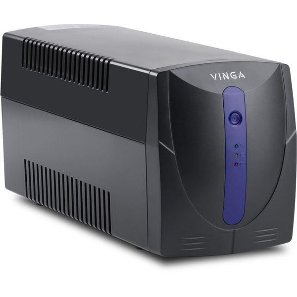 Линейно-интерактивный ИБП Vinga LED 1200VA plastic case with USB+RJ11 (VPE-1200PU) 641058ua фото