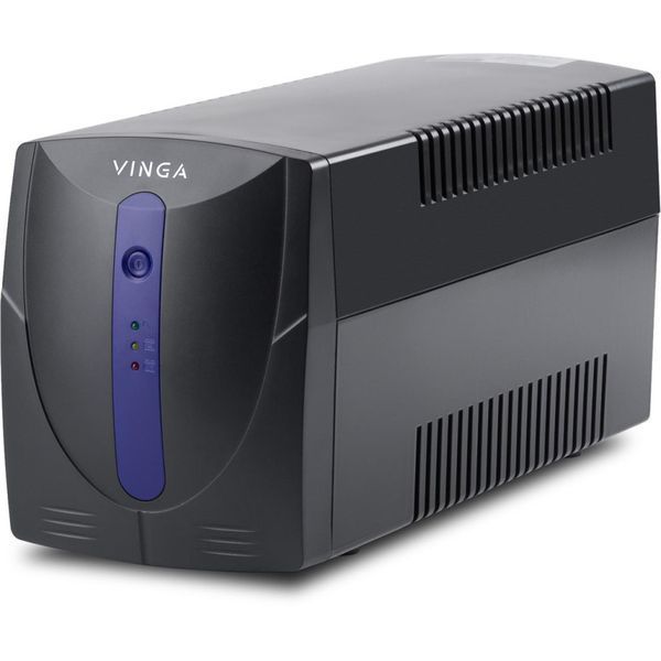 Линейно-интерактивный ИБП Vinga LED 1200VA plastic case with USB+RJ11 (VPE-1200PU) 641058ua фото