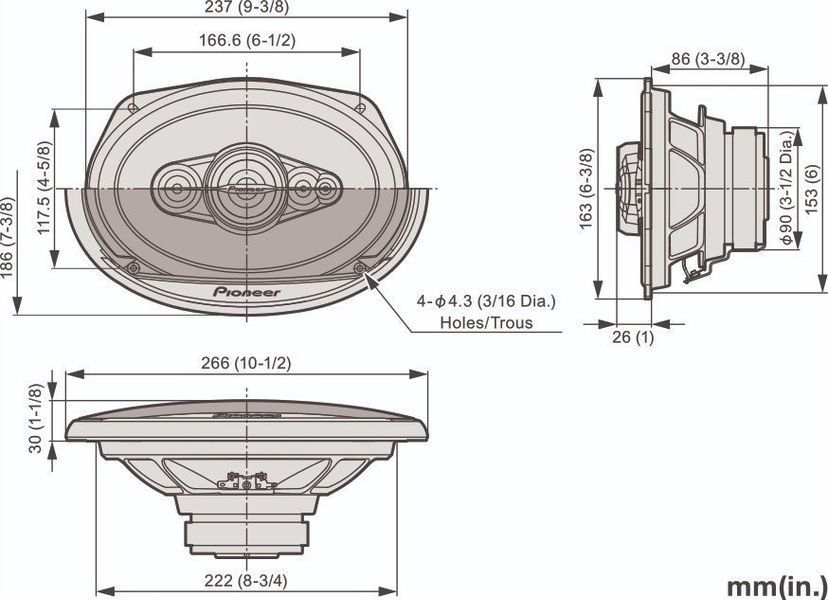 Коаксиальная автоакустика Pioneer TS-A6991F 511807 фото