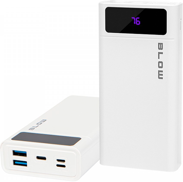 Зовнішній акумулятор (павербанк) Blow PB20E 20000mAh QC+PD 20W White 650260 фото