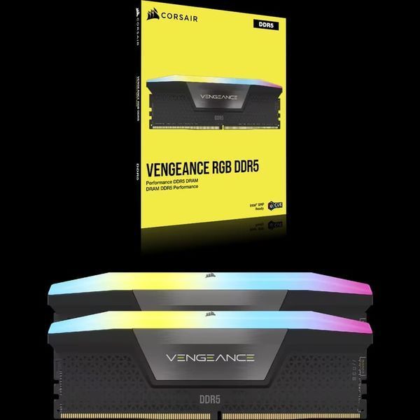 Пам'ять для настільних комп'ютерів Corsair 32 GB (2x16GB) DDR5 6400 MHz Vengeance RGB (CMH32GX5M2B6400C36) 522050ua фото