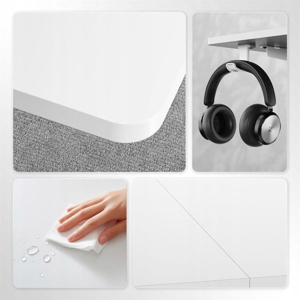 Геймерский игровой стол Sense7 Nojo Light 140x70 White 645618 фото