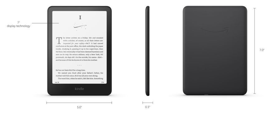 Електронна книга з підсвічуванням Amazon Kindle Paperwhite 12th Gen. 2024 16Gb Black 577998 фото