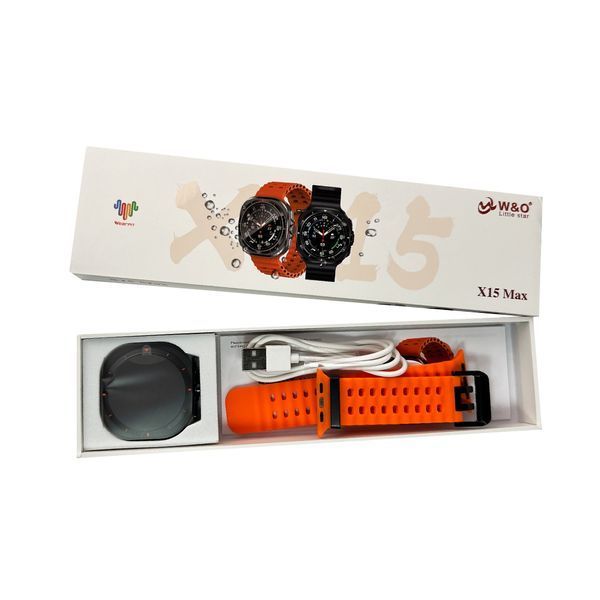 Смарт-годинник W&O X15 Max Amoled Orange 627324ua фото