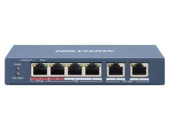 Комутатор некерований Hikvision DS-3E0106HP-E 503792 фото
