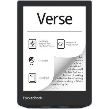 Електронна книга з підсвічуванням PocketBook 629 Verse Bright Blue (PB629-2-CIS, PB629-2-WW) 578002 фото