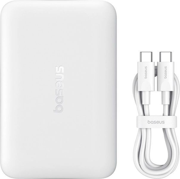 Внешний аккумулятор (павербанк) Baseus EnerFill FM11 Ultra-Mini Magnetic 10000mAh White (P1008210E213-00) 650241 фото
