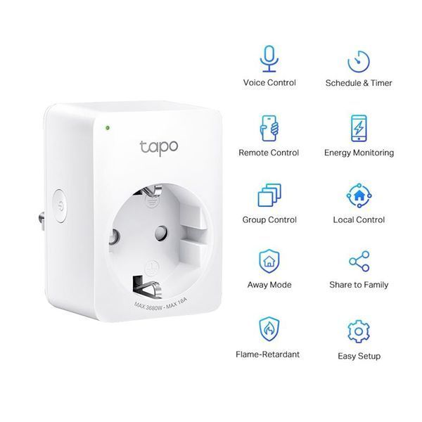 Розумна розетка TP-Link Tapo P110 Wi-Fi 1-pack 580325 фото