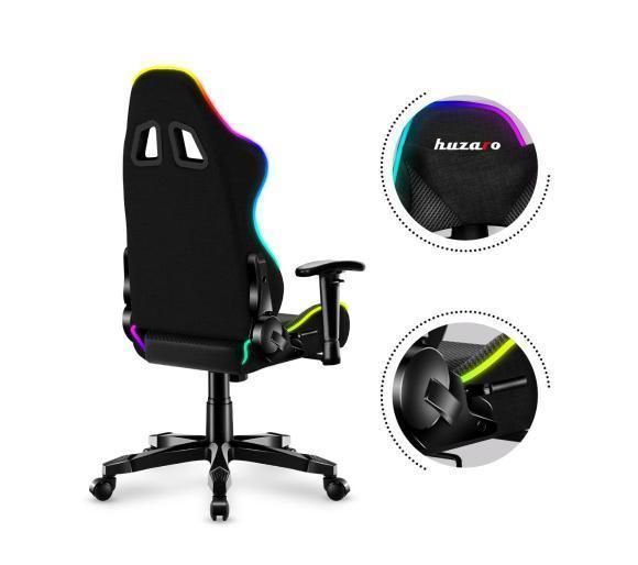 Комп'ютерне крісло для геймера Huzaro Ranger 6.0 RGB Mesh Black 354829 фото