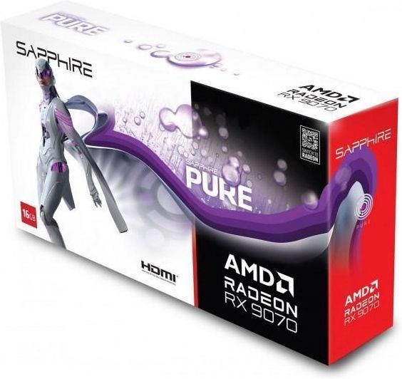 Відеокарта Sapphire Radeon RX 9070 16GB Pure (11349-02) 644315 фото