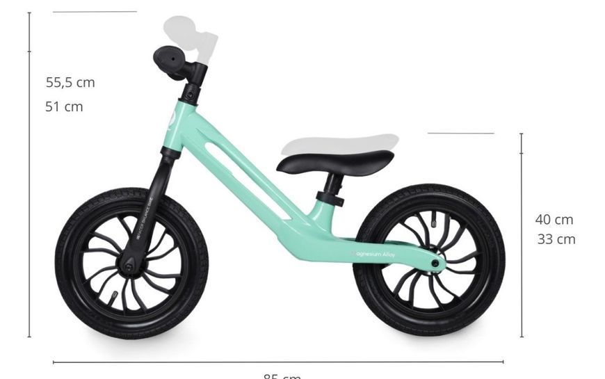 Біговел Qplay Racer із надувними колесами Mint (B-300-3RacerMint) 650450 фото